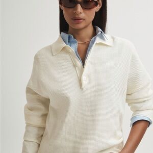 Buffalo David Bitton white Women's Cardigan with no buttons as showing on pic#1